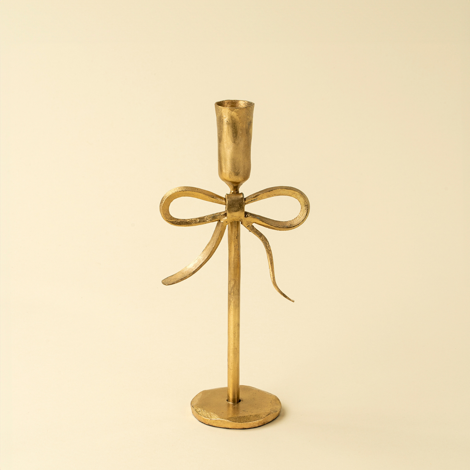 Gold Belle Bow Candlestick