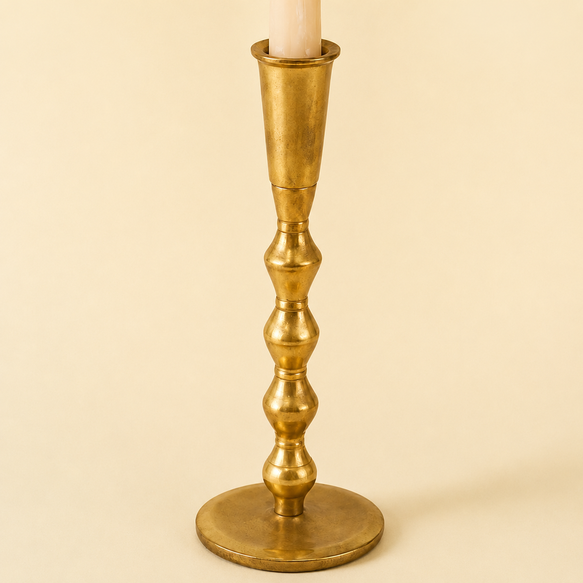 Gold Orbit Iron Candlestick