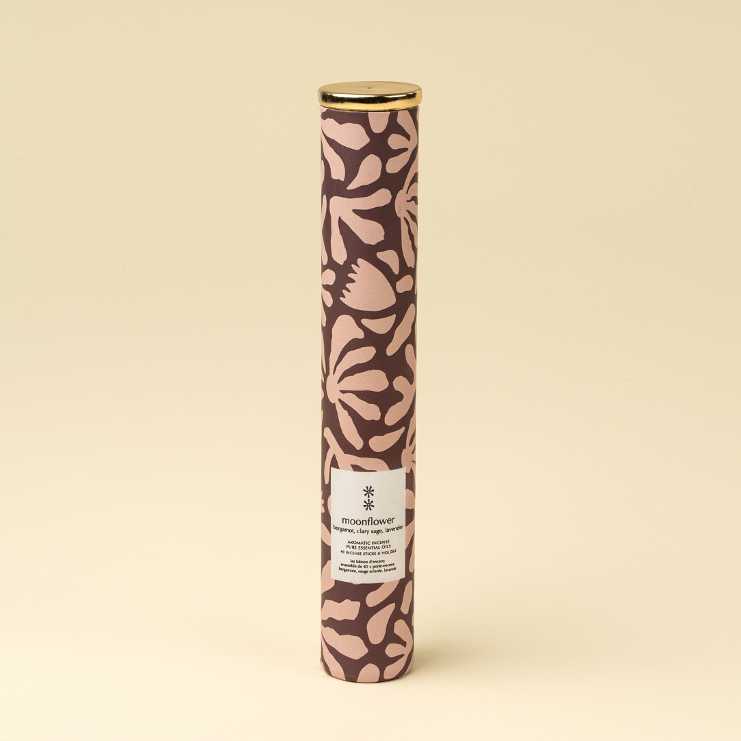 Pure Essentials Incense Sticks w/ Holder - Moonflower