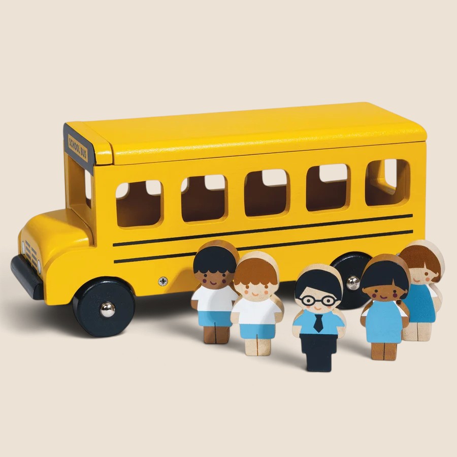 Kids Wood Sunny School Bus