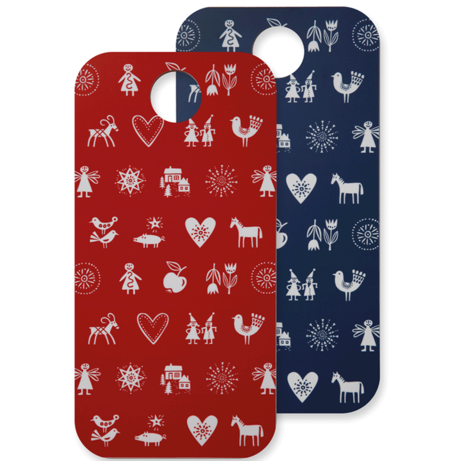 Merry Cheer Red/Blue Cutting Board (Reversible)