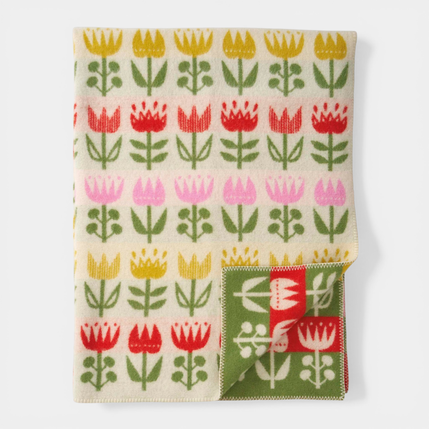 Tulip Bloom Wool Throw
