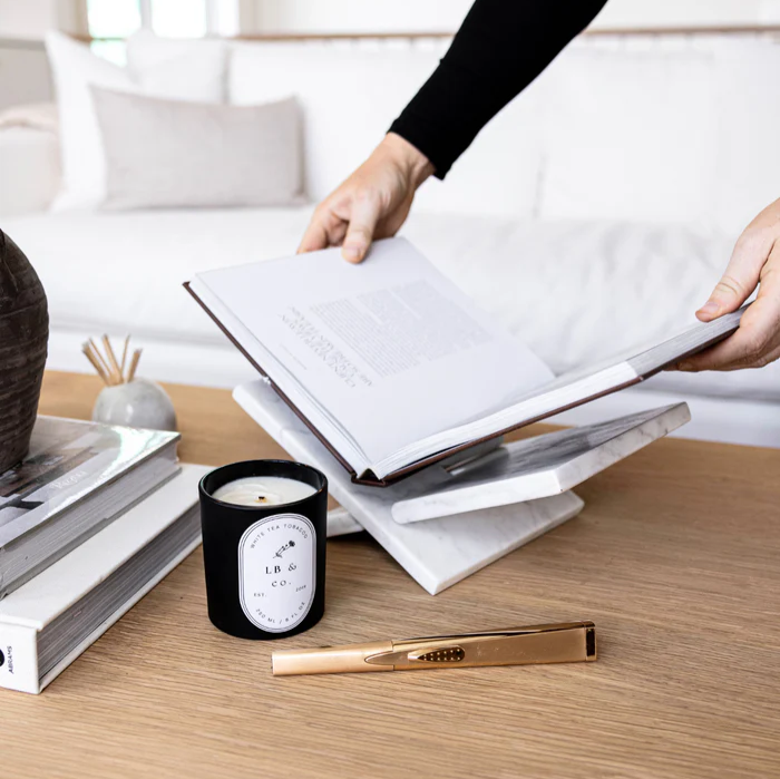 White Marble Book Stand