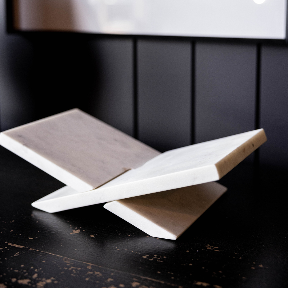White Marble Book Stand