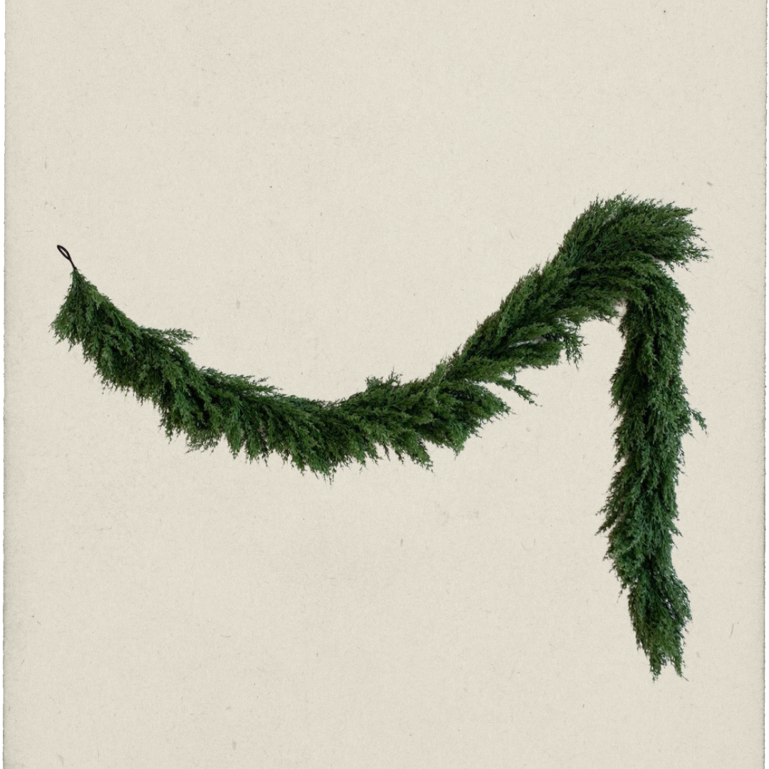 Artificial 9ft Real Touch Cypress Garland
