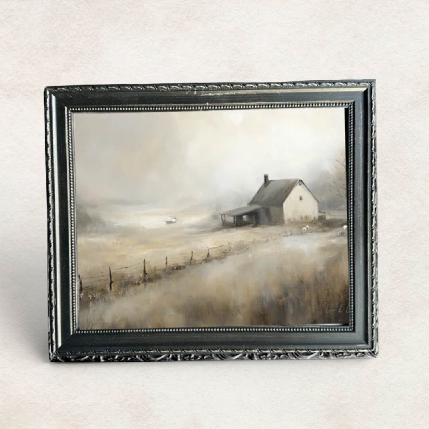 Autumn Home French Country Black Framed Wall Art