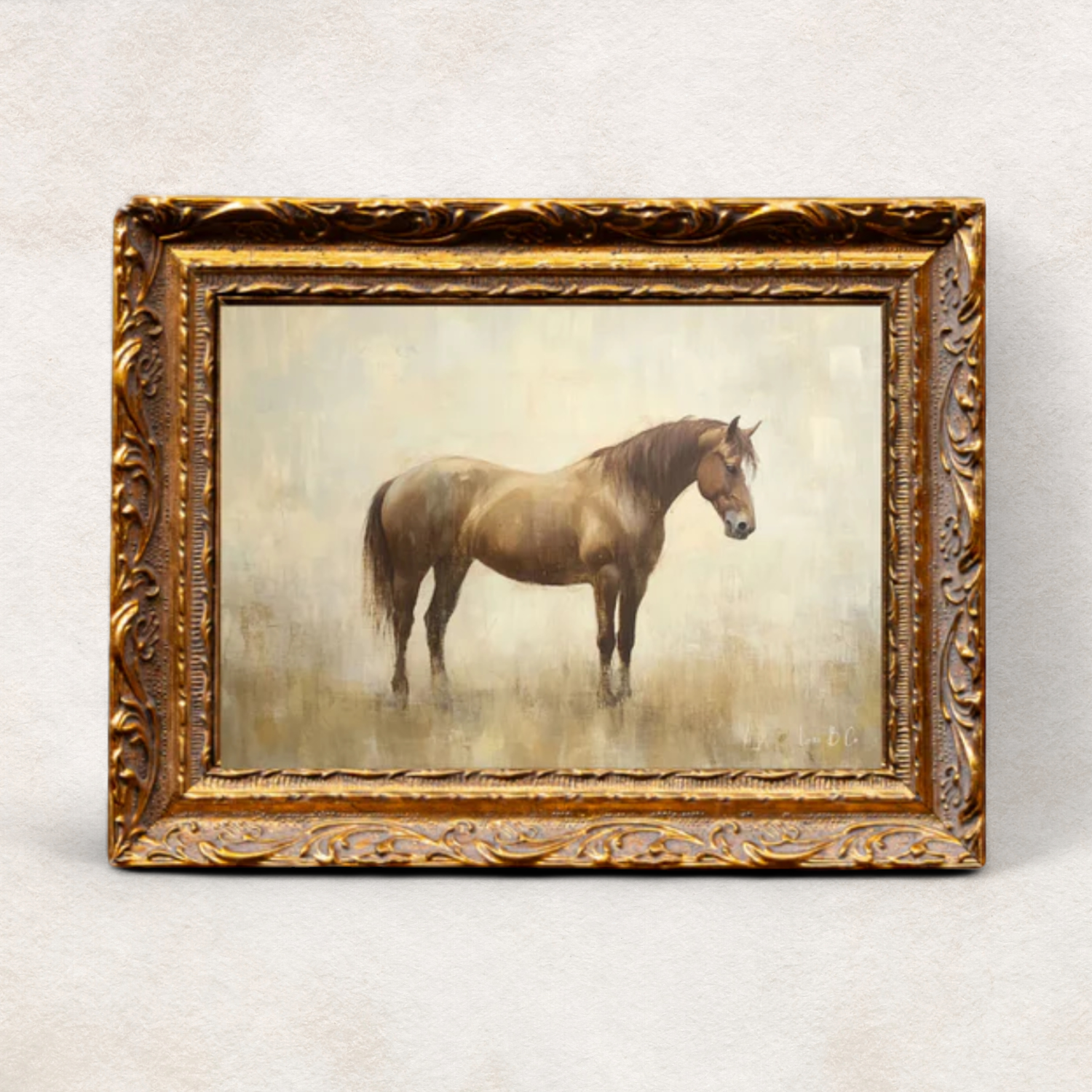 Le Chaval French Brass Framed Wall Art