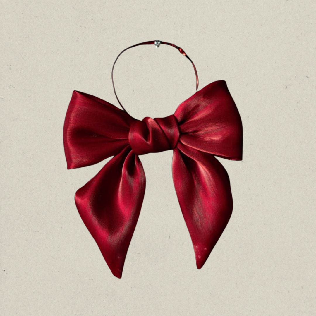 Gauze Berry Bow Set/3