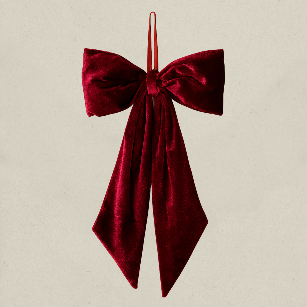 Berry Red Velvet Bow