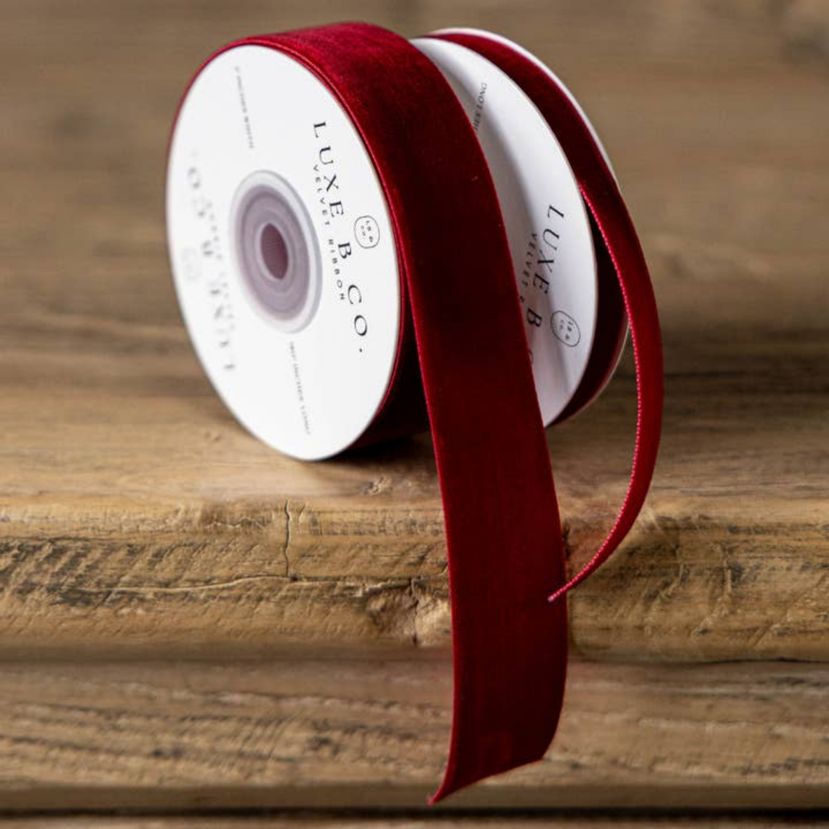 Garnet Red Velvet Gift Ribbon