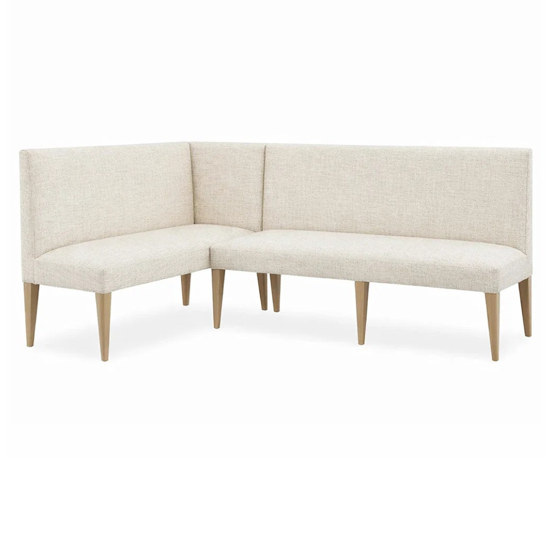 Classic L-Shape Banquette - Crypton® Calm Ecru