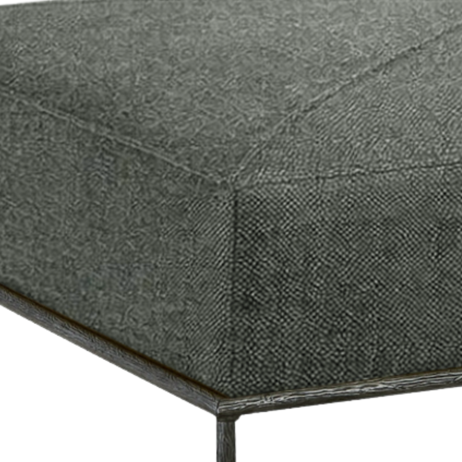 York 45" Rectangle Ottoman - Crypton® Laguna Coal