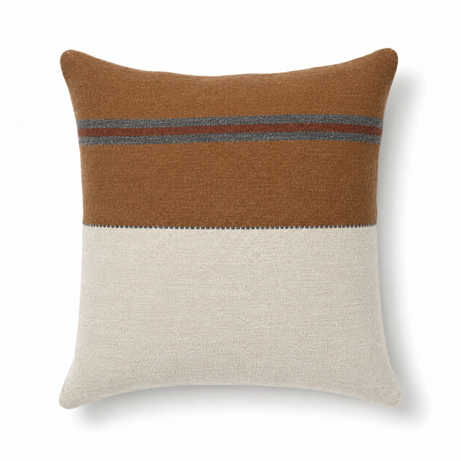 Homestead LInen/Wool Blend Toss Pillow - Drift Stripe