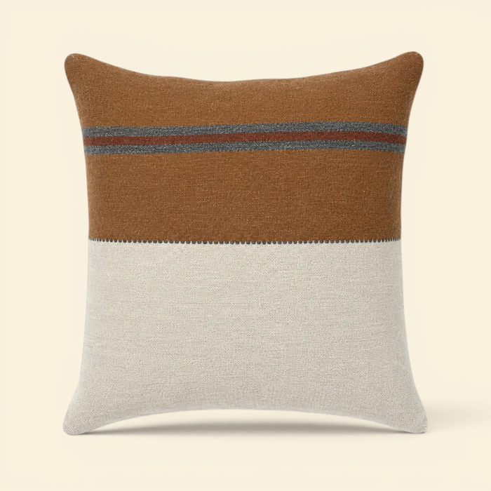 Homestead LInen/Wool Blend Toss Pillow - Drift Stripe