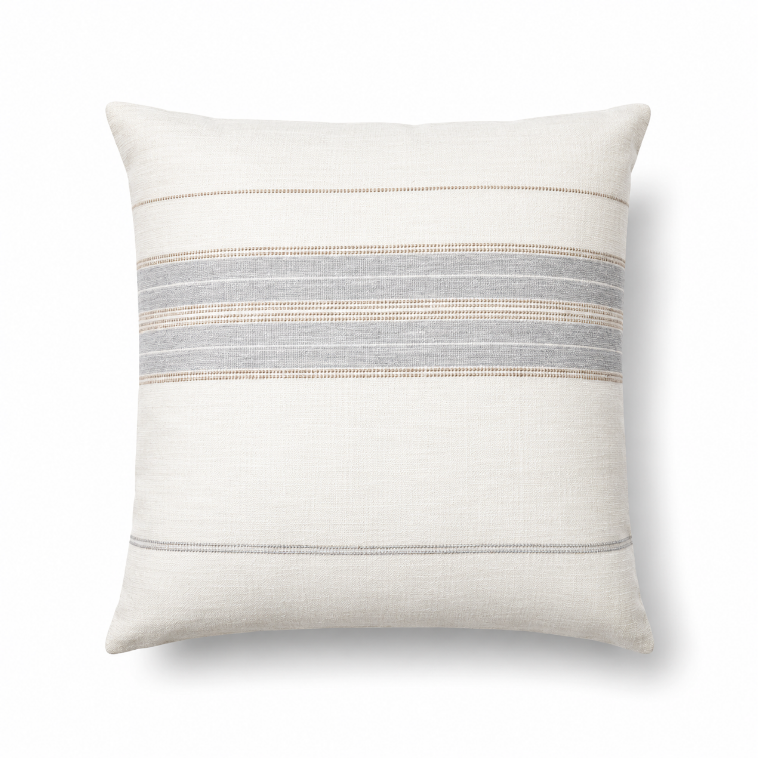 Seaside 25" Linen Toss Pillow - Multi Stripe