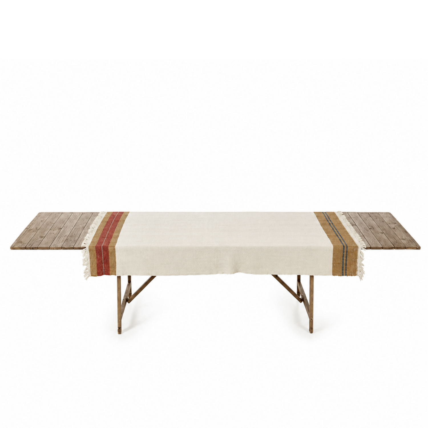Homestead Fringe Linen Tablecloth - Hillside