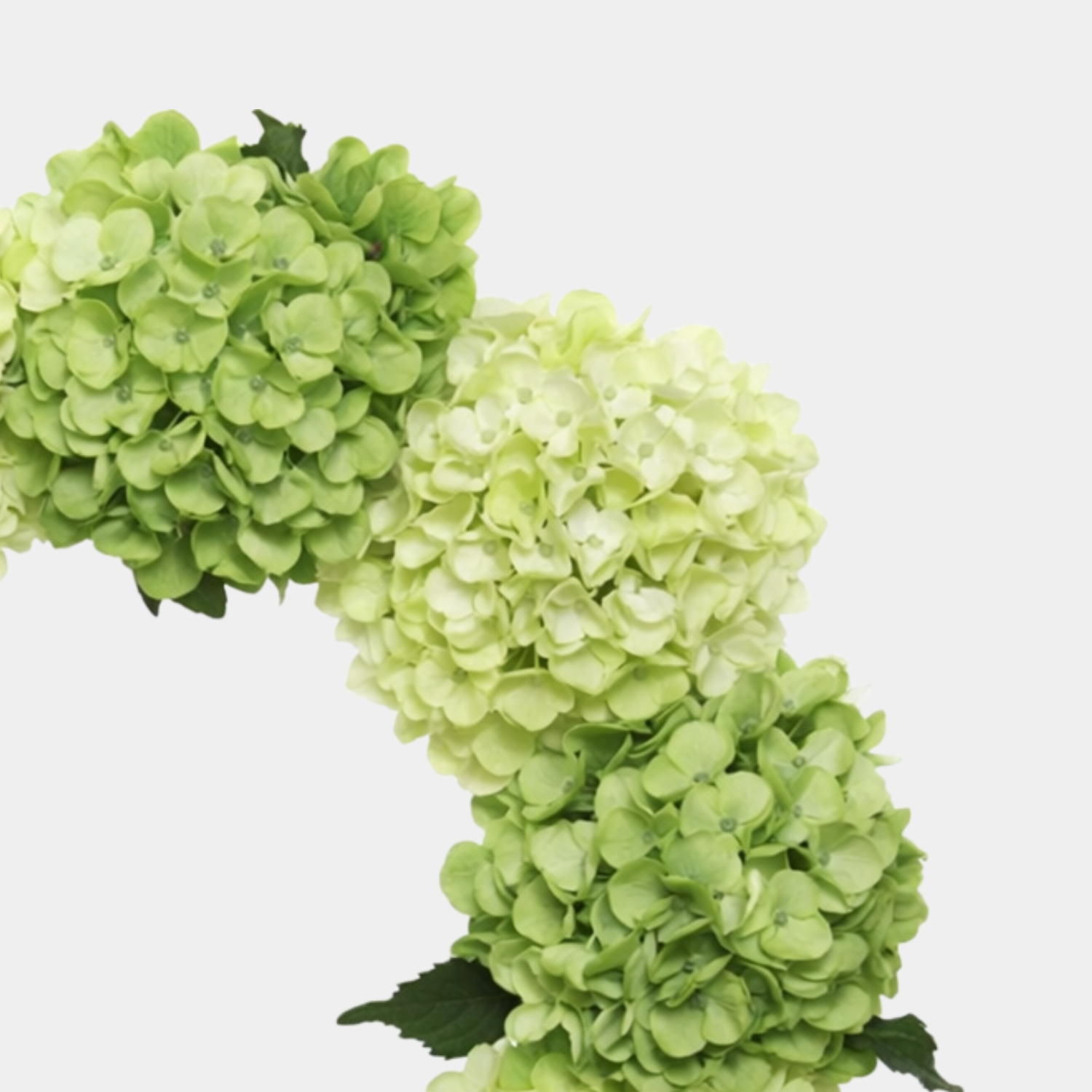 Artificial Green Hydrangea Wreath