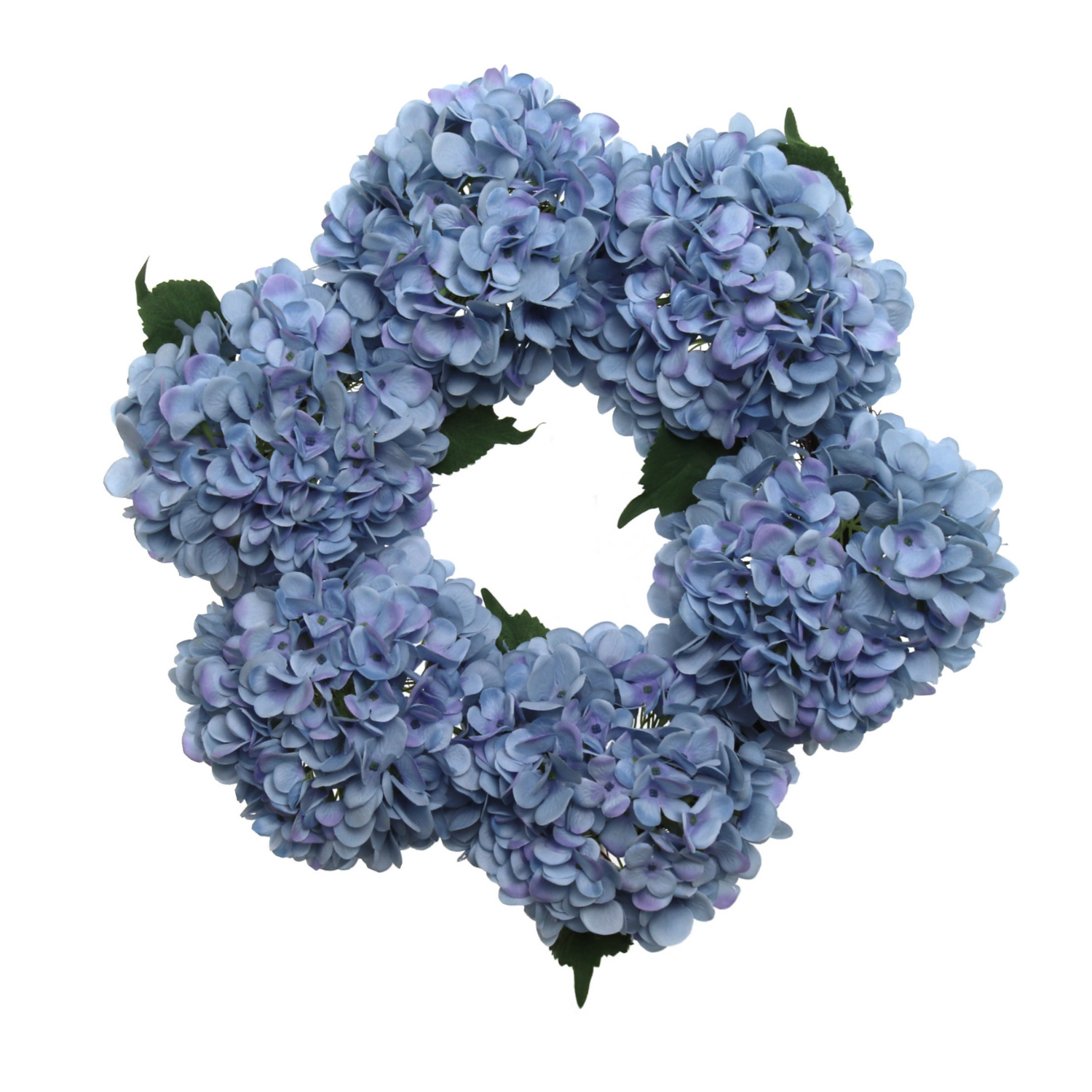 Artificial Blue Hydrangea Wreath