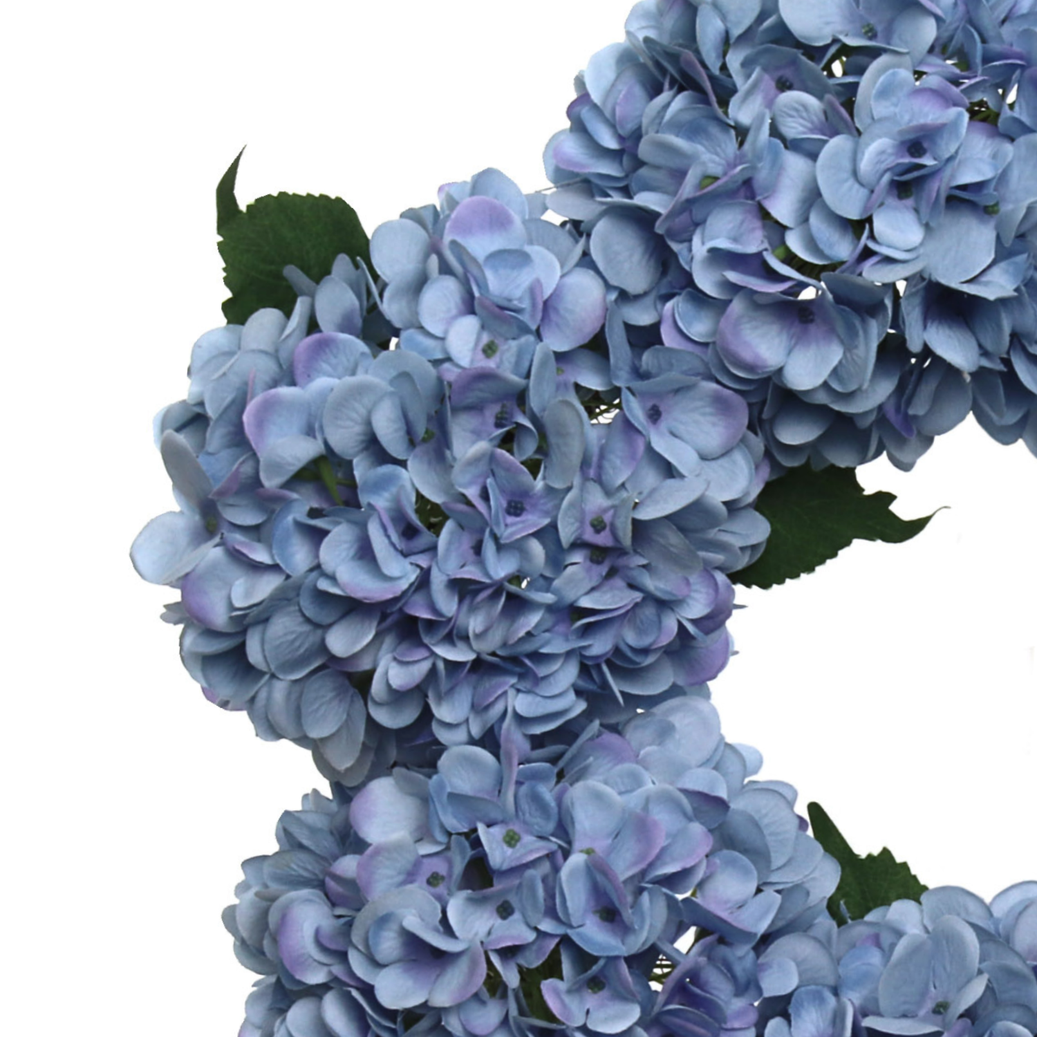 Artificial Blue Hydrangea Wreath