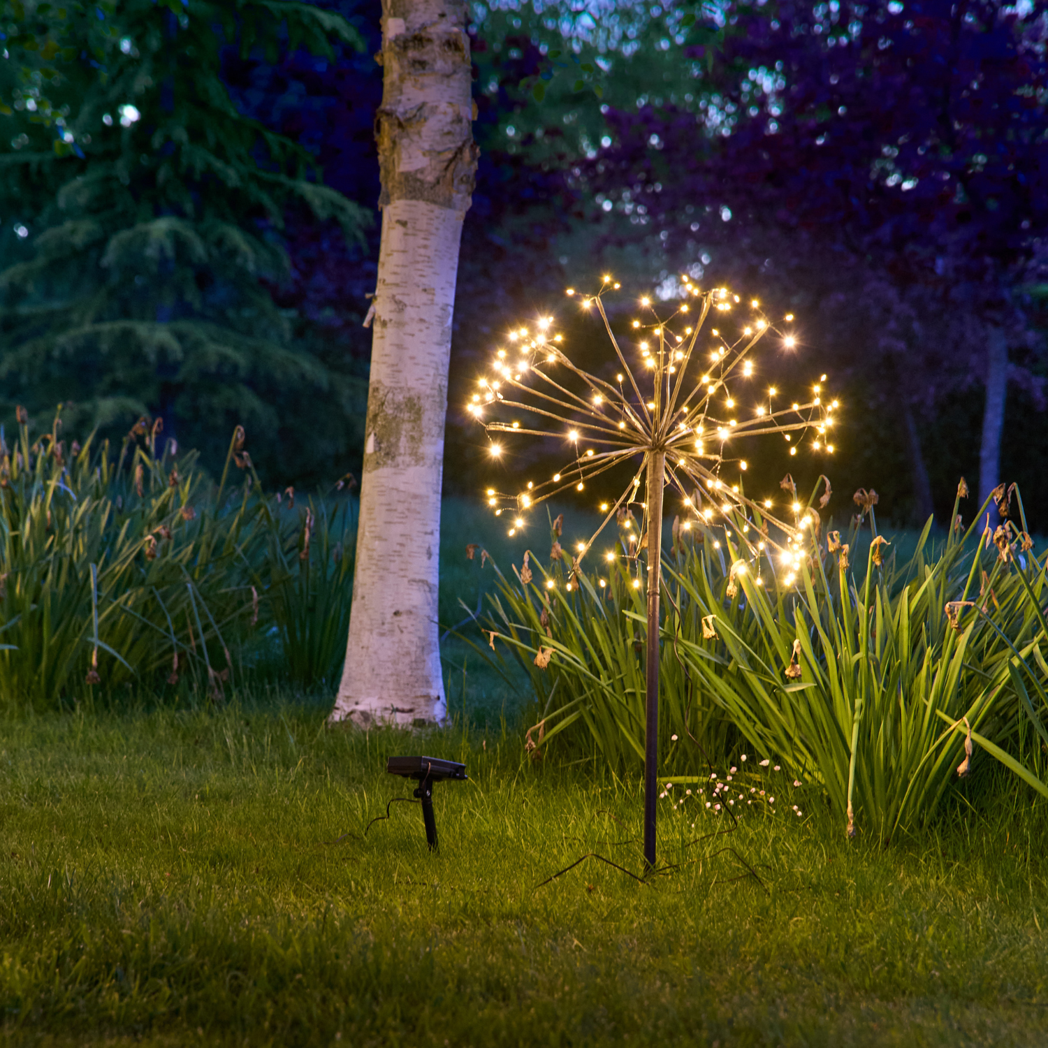 Garden Burst Solar Light - Bronze