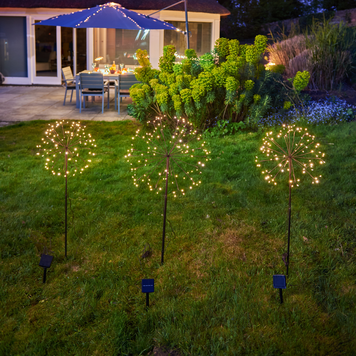 Garden Burst Solar Light - Bronze