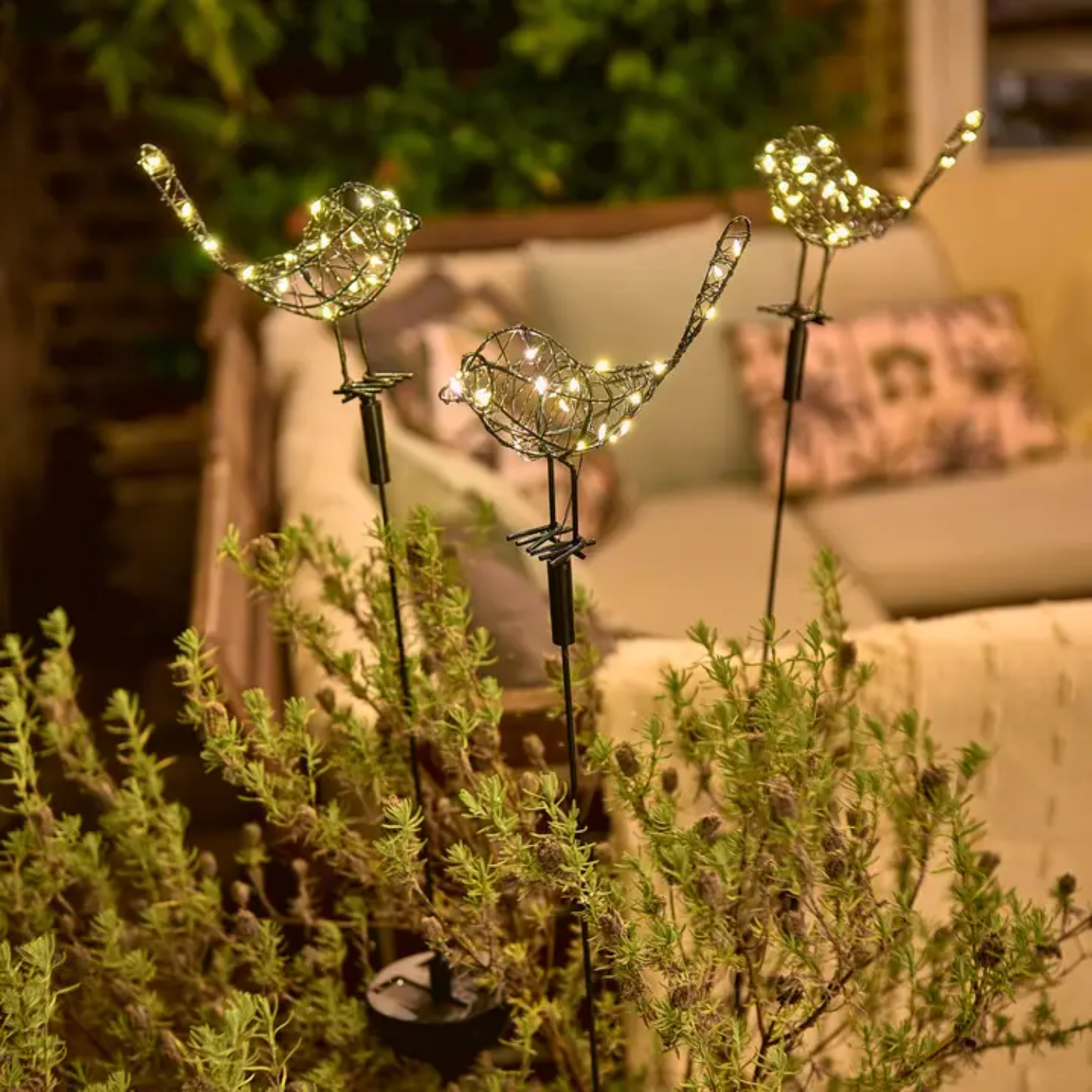 Birdie Outdoor Bronze Solar Light Stake