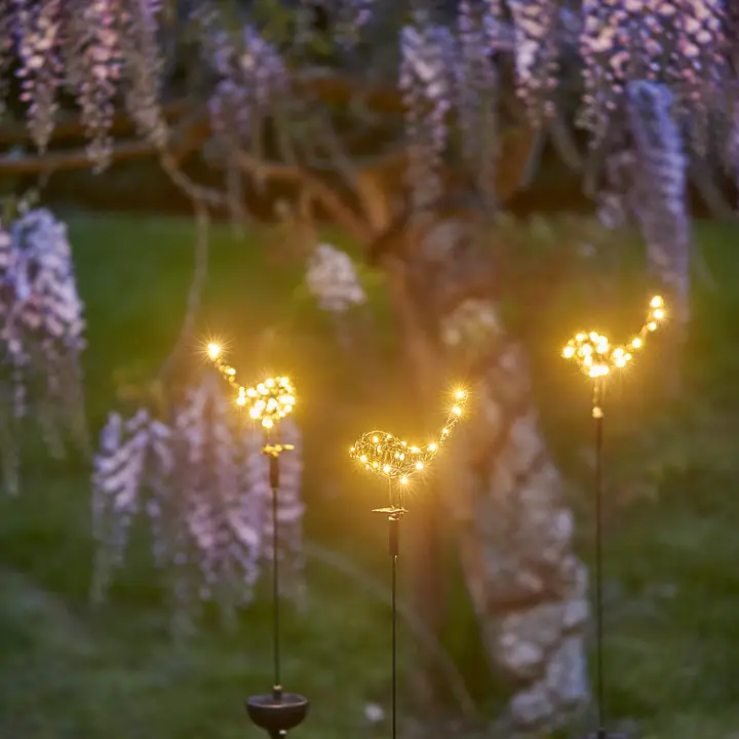 Birdie Outdoor Bronze Solar Light Stake