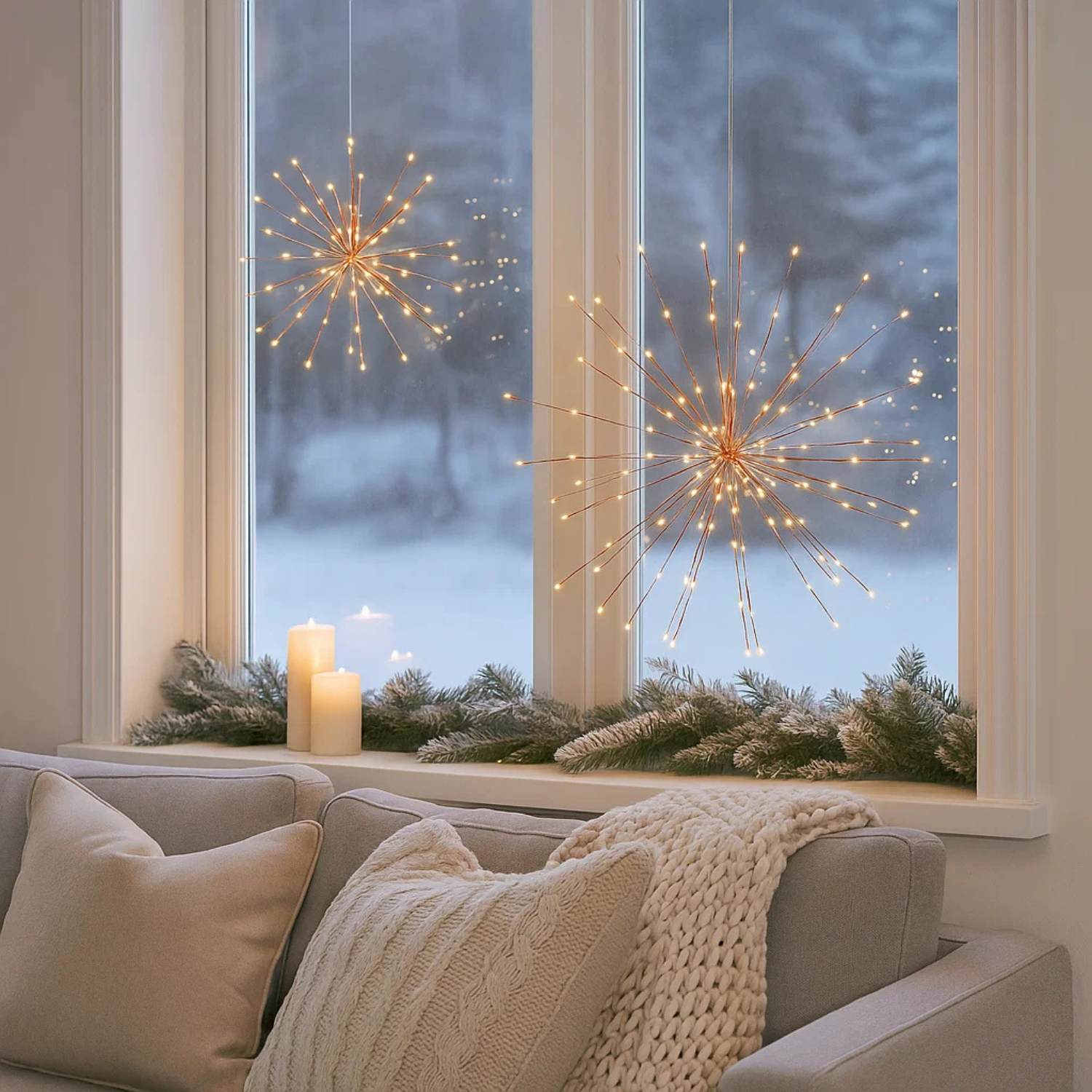 Fireworks Copper Hanging In/Out Light