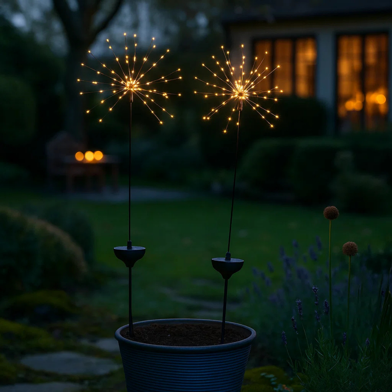 Firework Solar Garden Light Stake