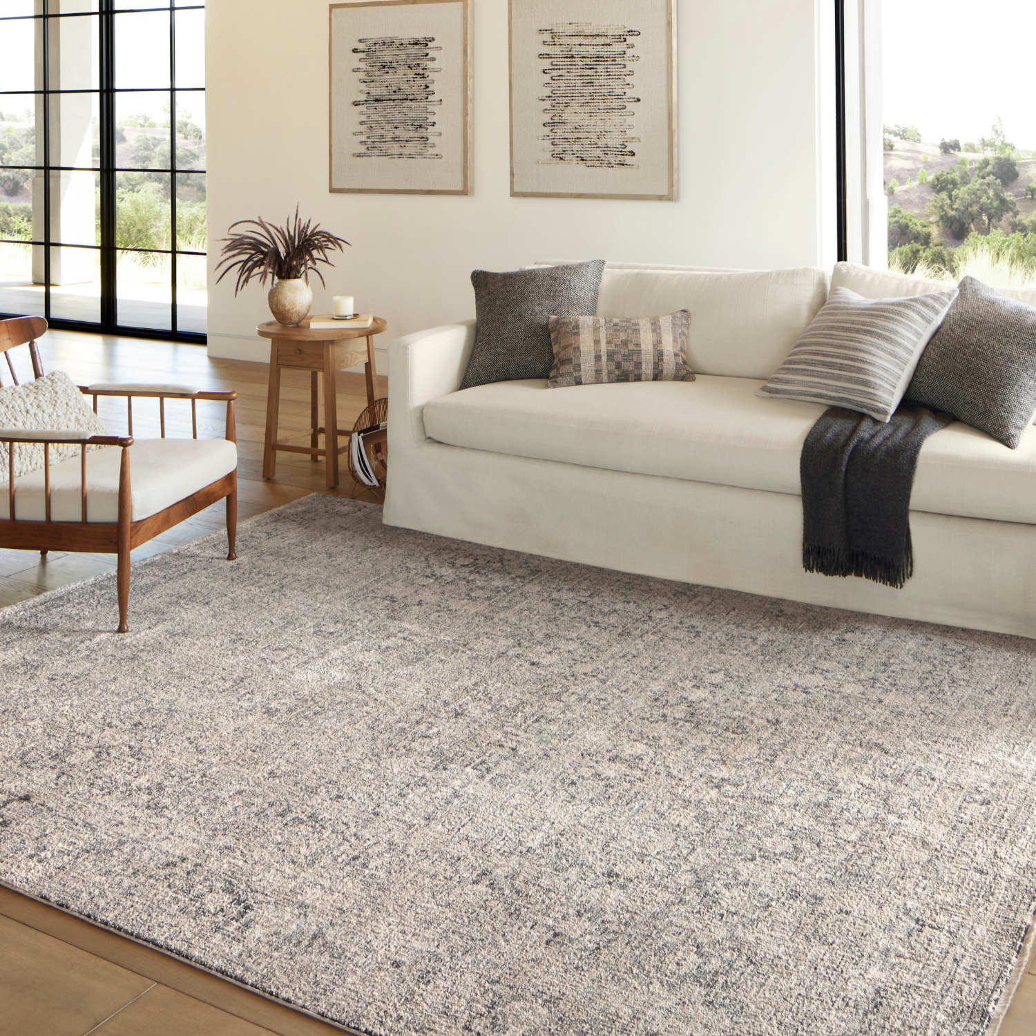 Amber Lewis x Loloi Alie Stone/Mist Rug