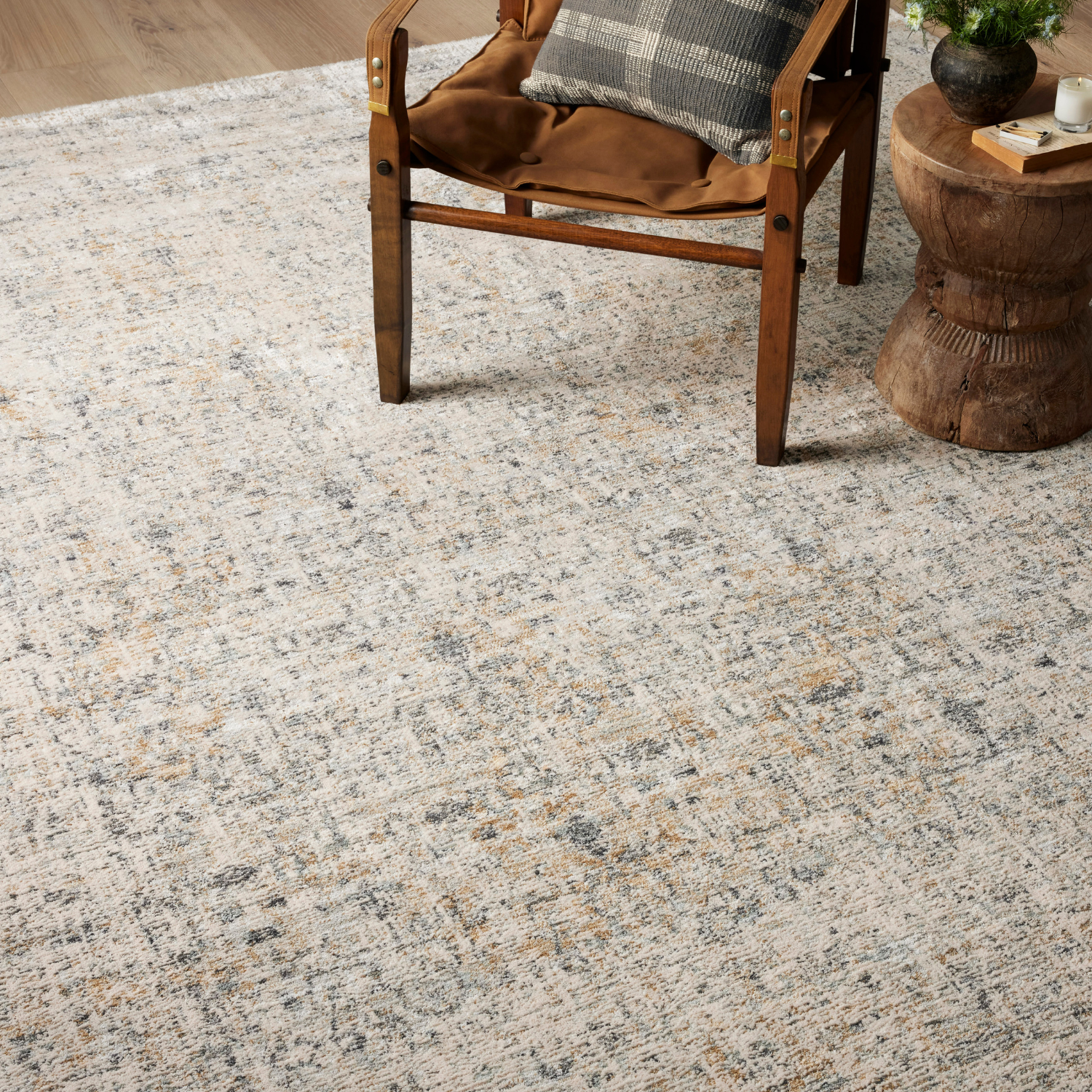 Amber Lewis x Loloi Alie Sand/Sky Round Rug