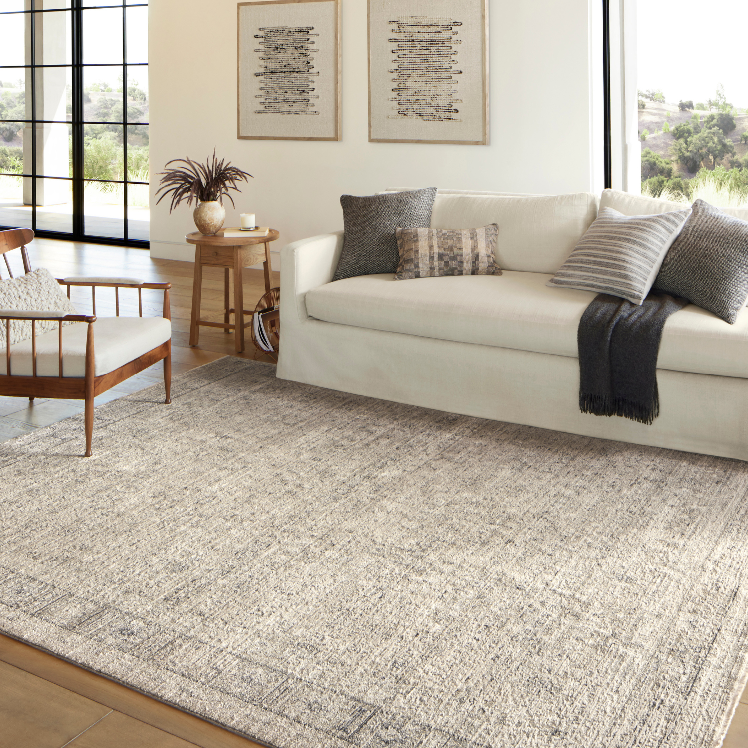 Amber Lewis x Loloi Alie Taupe/Dove Indoor Rug