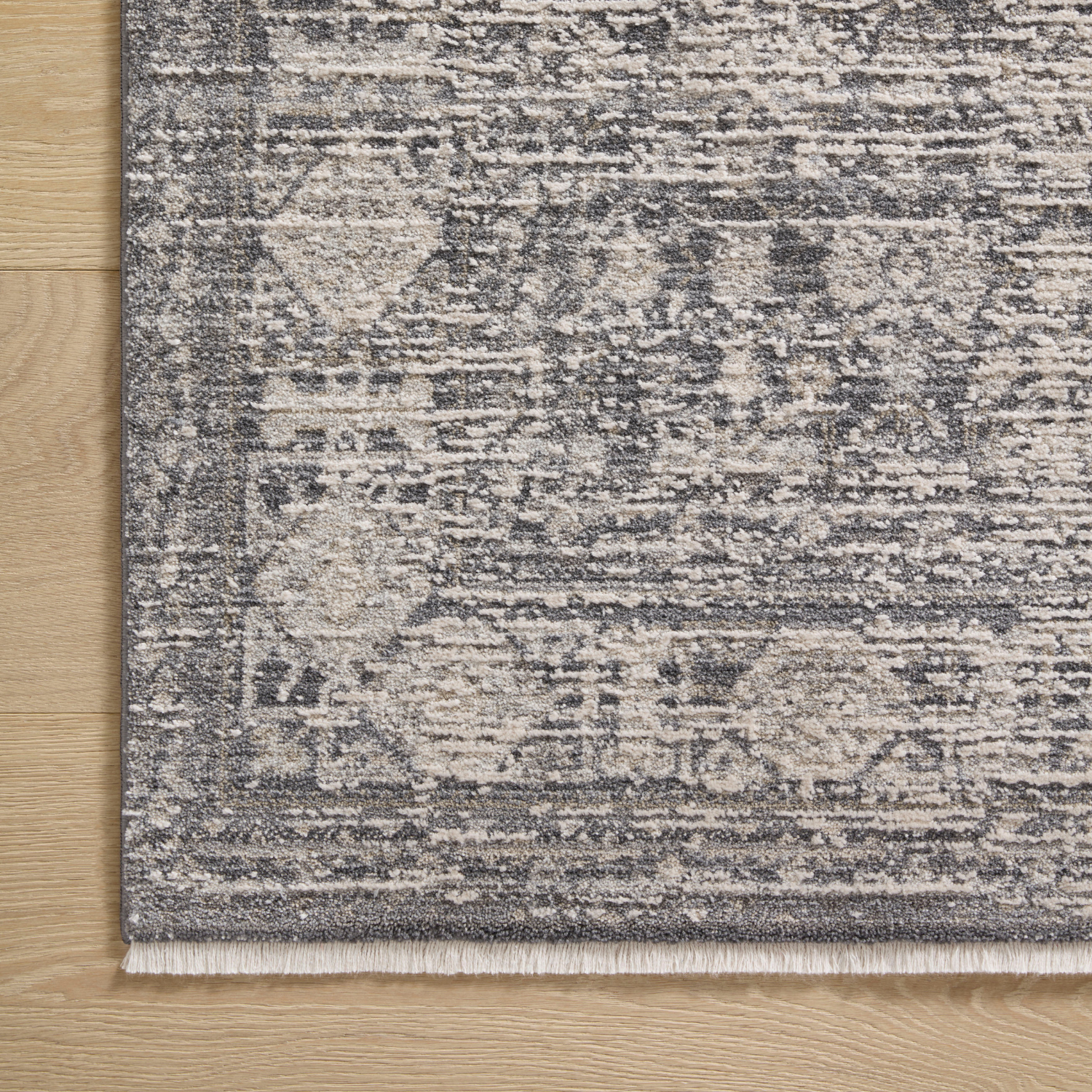Amber Lewis x Loloi Alie Charcoal/Dove Round Rug