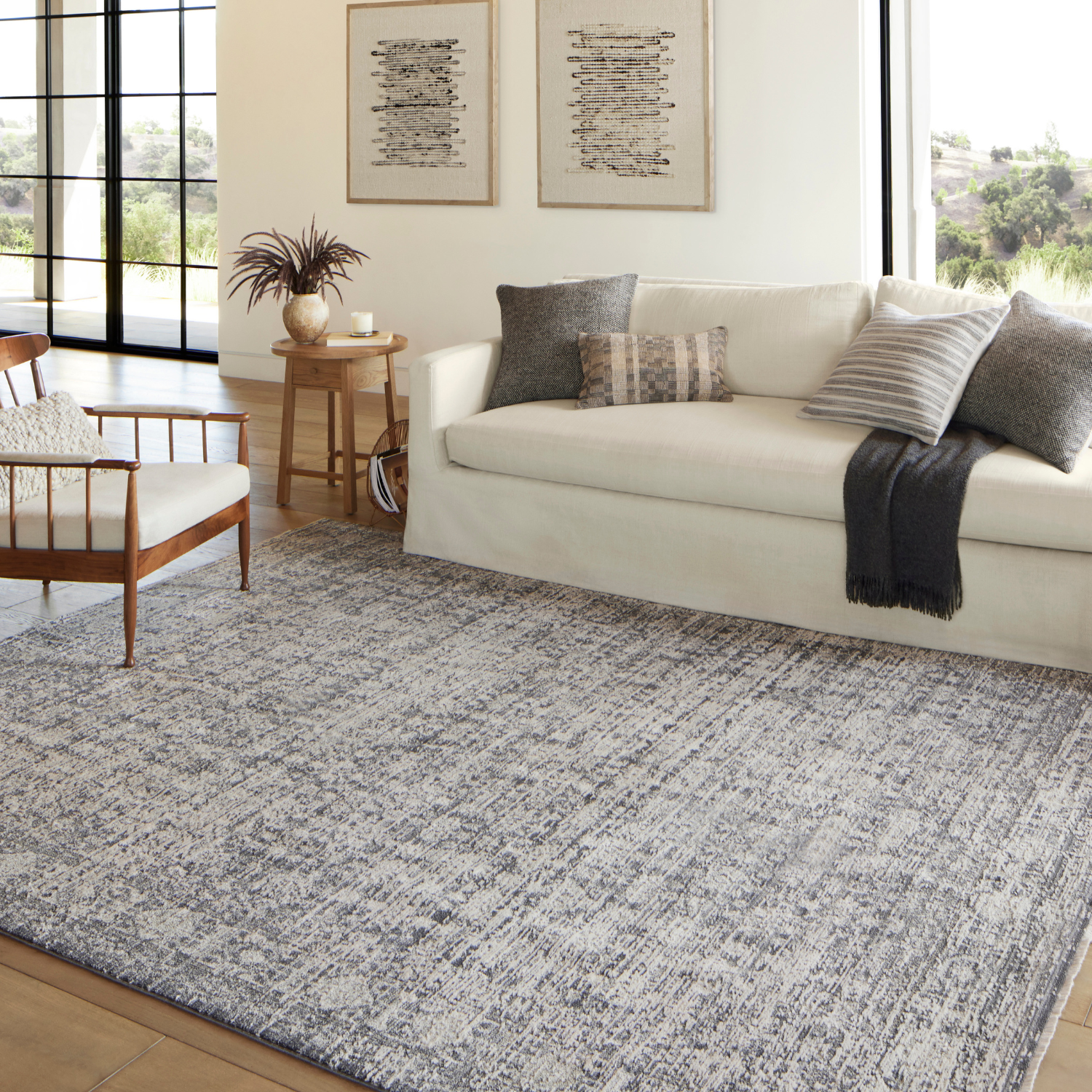 Amber Lewis x Loloi Alie Charcoal/Dove Rug
