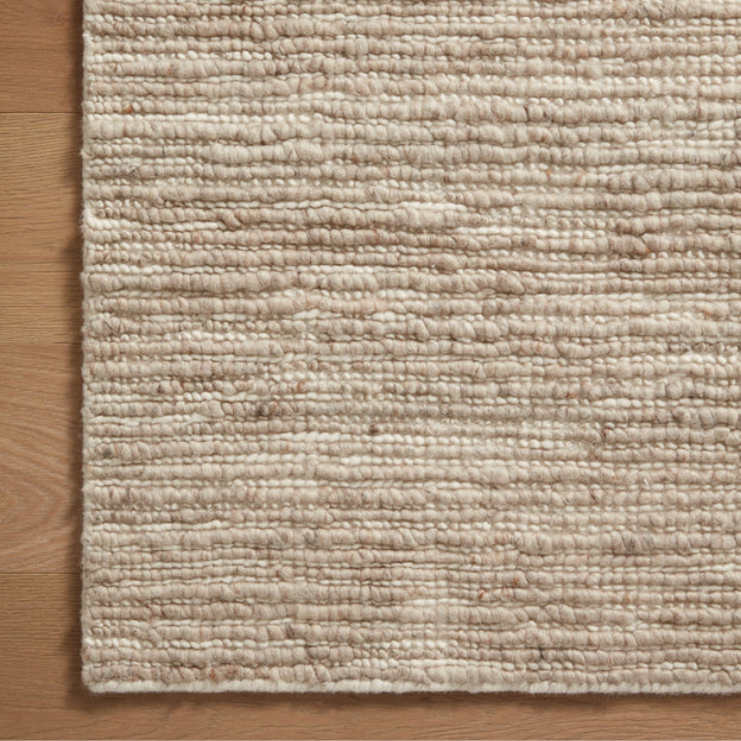 Magnolia Home x Loloi Ava Natural/Ivory Wool Rug