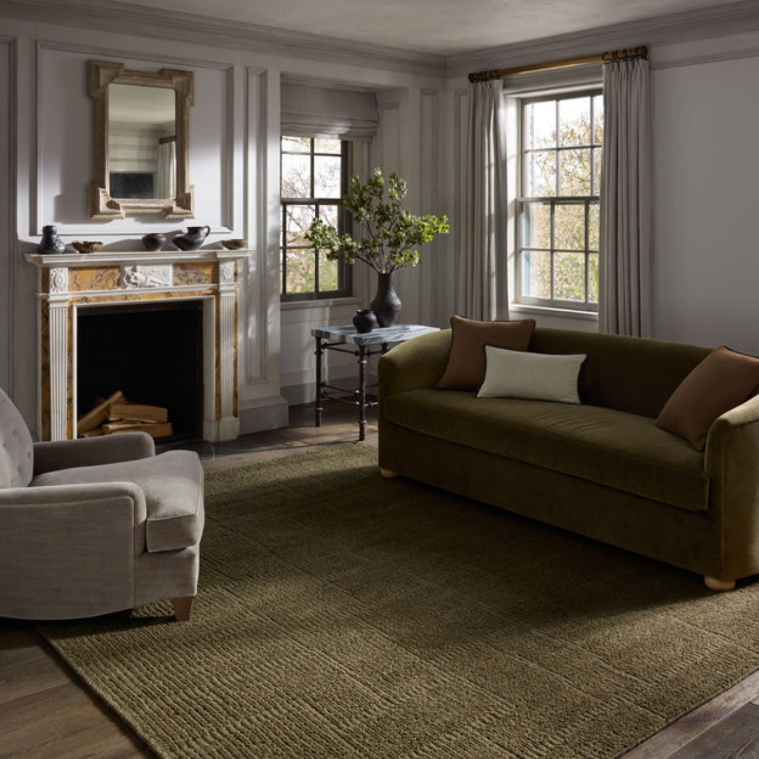 Jeremiah Brent x Loloi Greenwich Sage Wool Rug