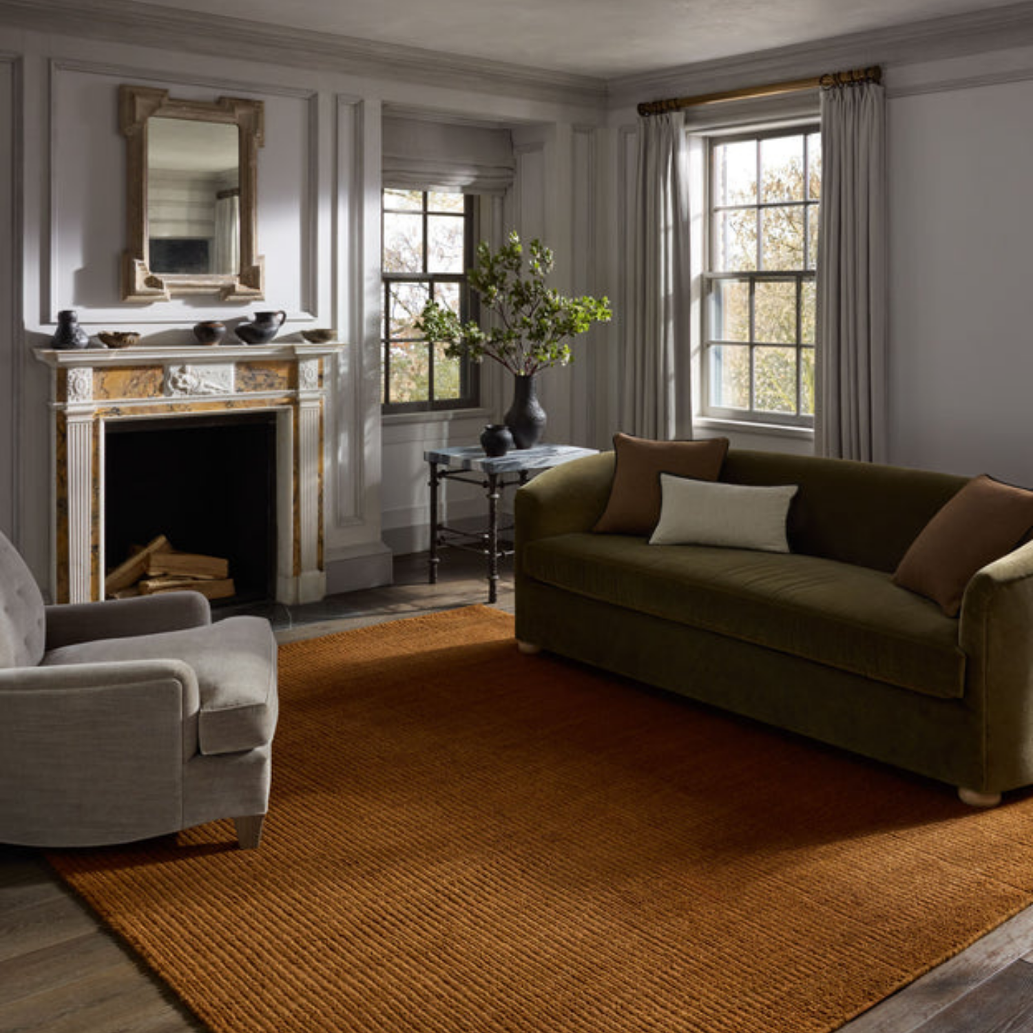 Jeremiah Brent x Loloi Greenwich Gold Wool Rug