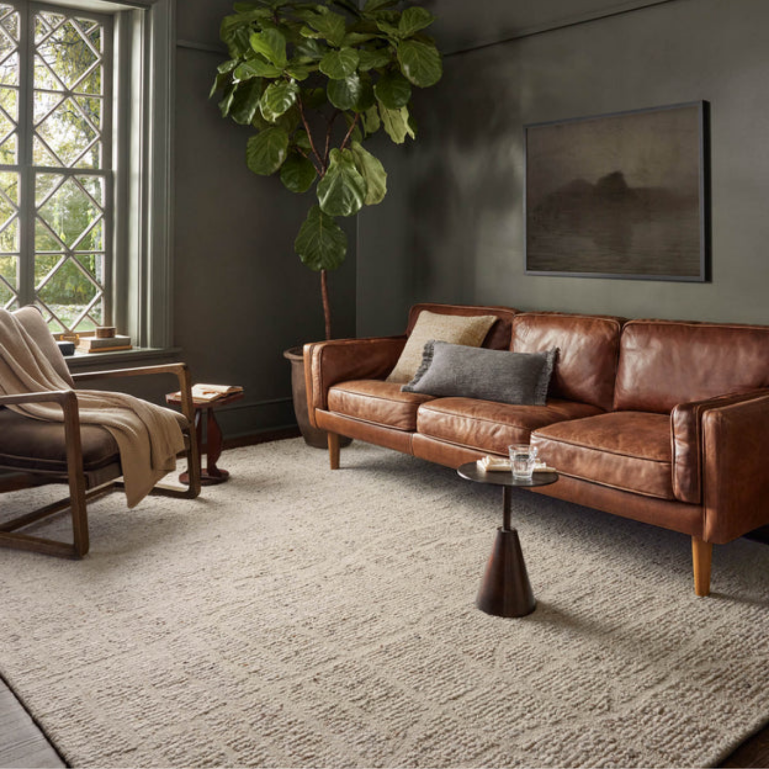 Magnolia Home x Loloi Jones Oatmeal Wool Rug