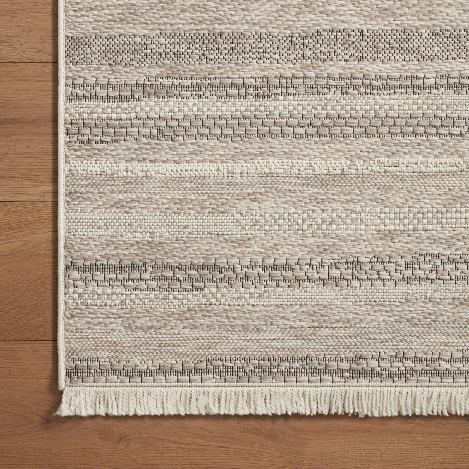 Amber Lewis x Loloi Malibu-02 Ivory/Dove Outdoor Rug