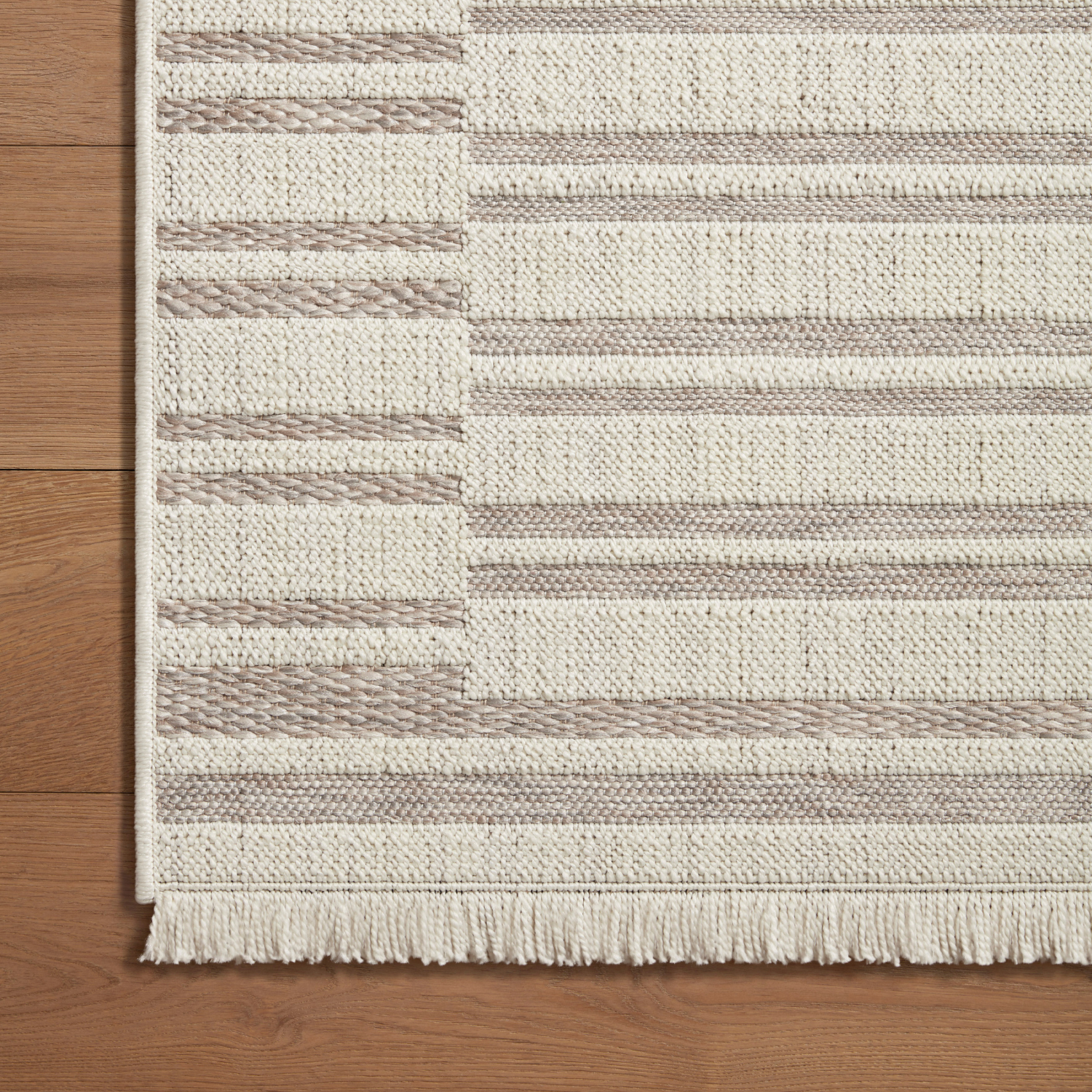 Amber Lewis x Loloi Malibu-03 Ivory/Dove Outdoor Rug