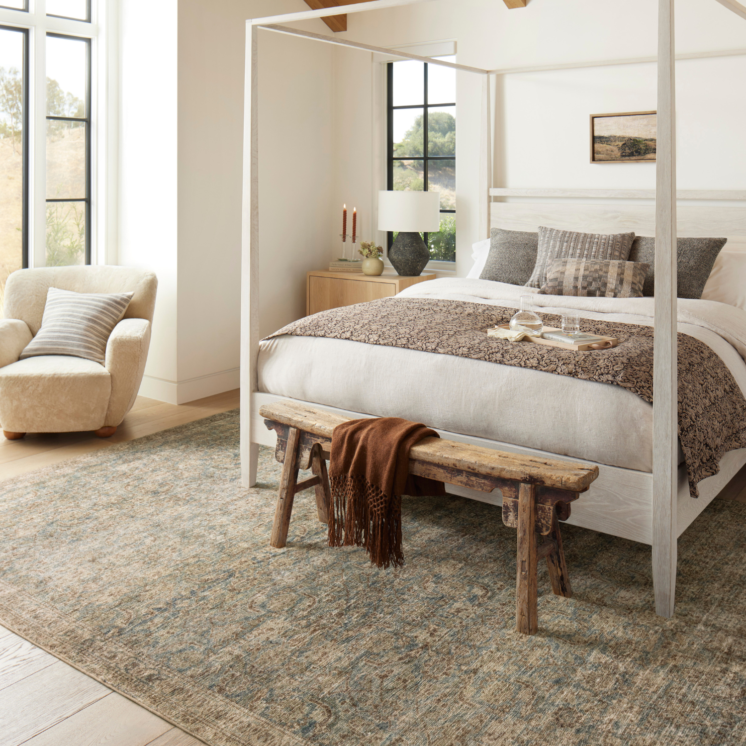 Amber Lewis x Loloi Morgan Sea/Sage Indoor Rug