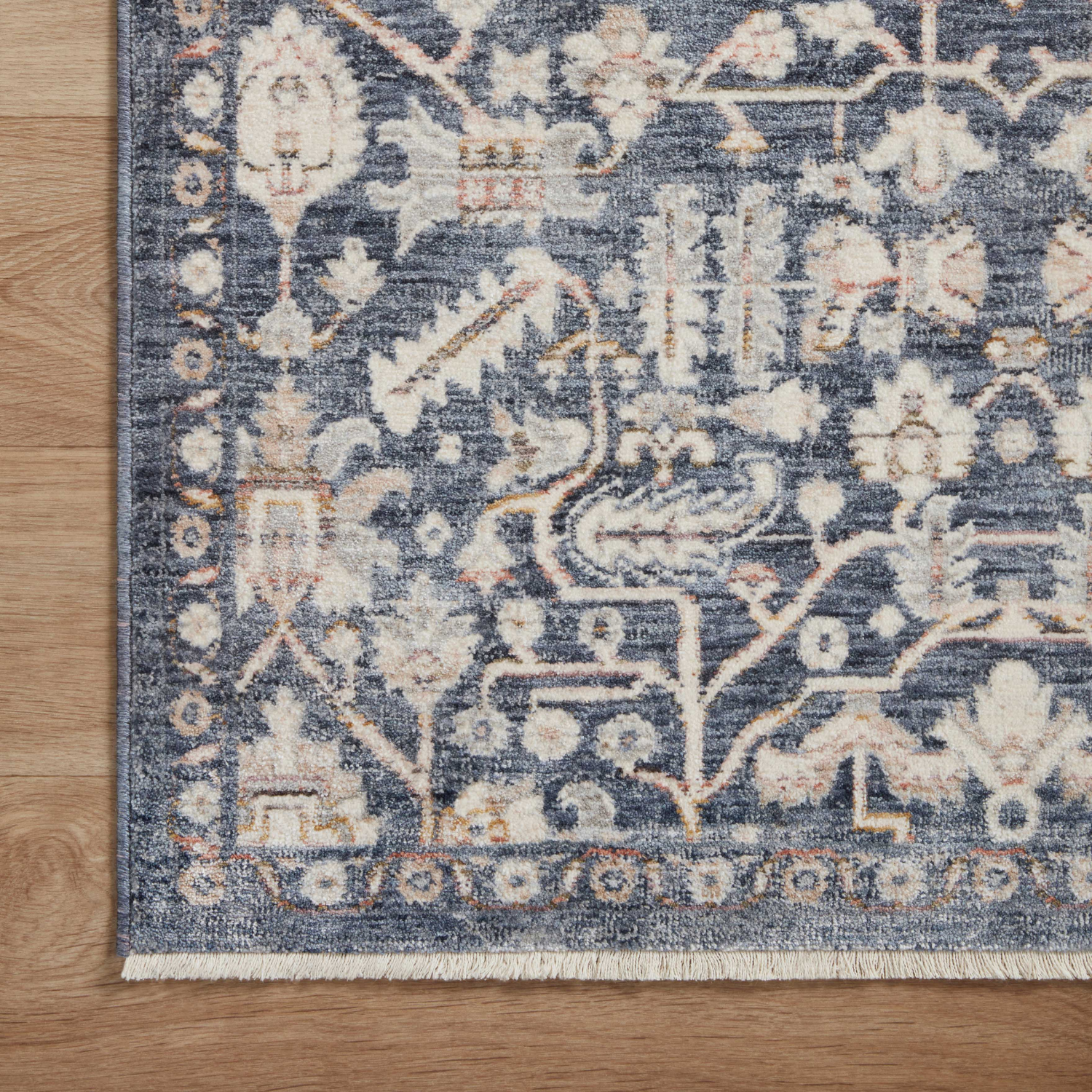 Amber Lewis x Loloi Zuma Blue/ Ivory Rug