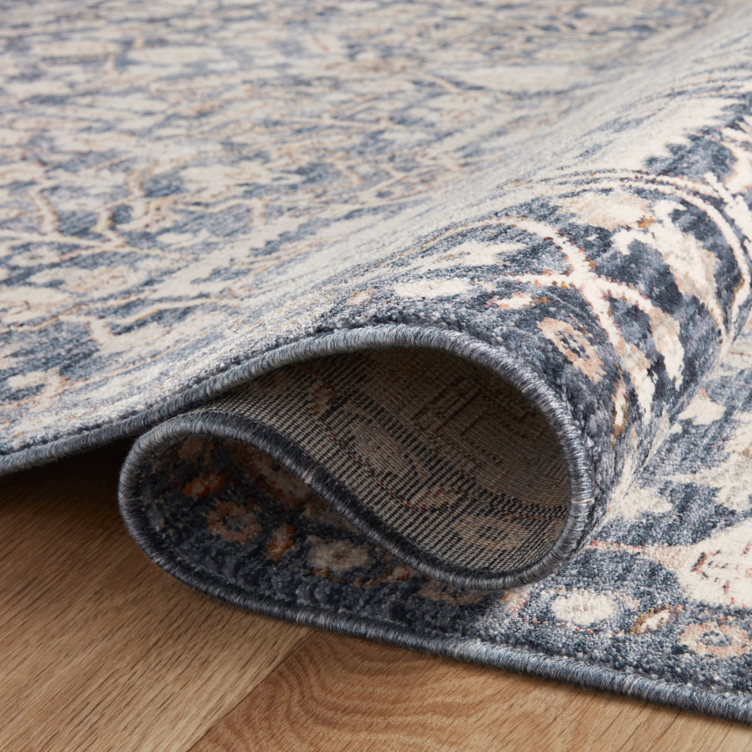 Amber Lewis x Loloi Zuma Blue/ Ivory Rug