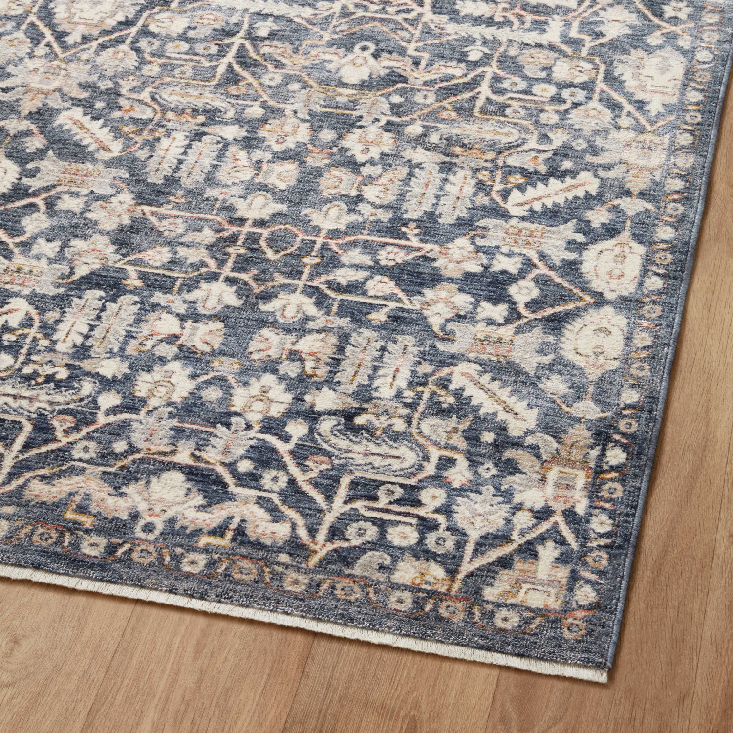 Amber Lewis x Loloi Zuma Blue/ Ivory Rug