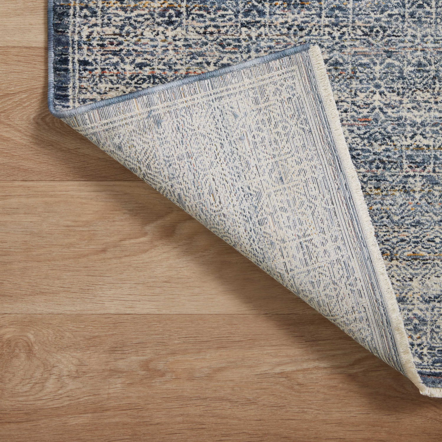 Amber Lewis x Loloi Zuma Denim/ Ivory Rug