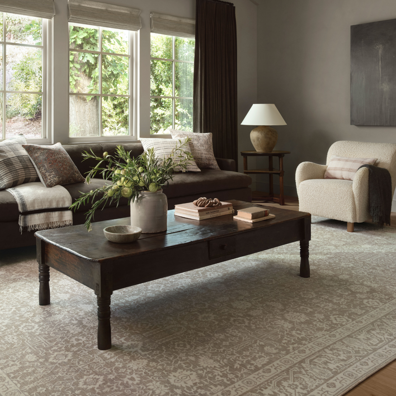 Amber Lewis x Loloi Zuma Sand/ Stone Rug