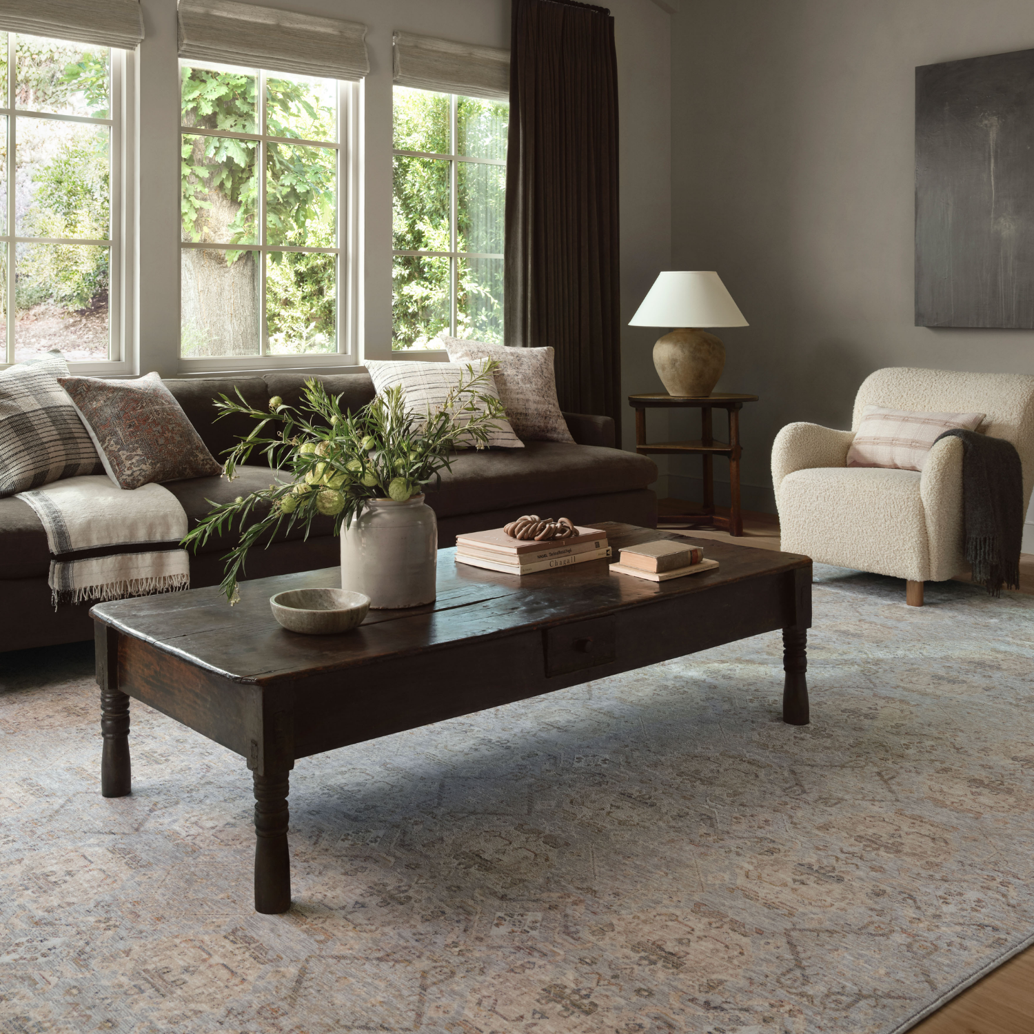 Amber Lewis x Loloi Zuma Silver/ Multi Rug