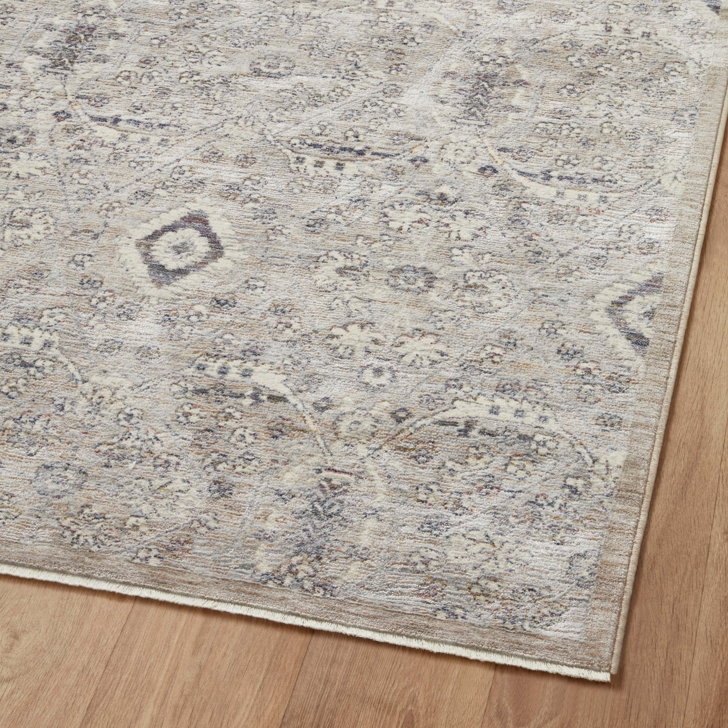 Amber Lewis x Loloi Zuma Silver/ Sky Rug