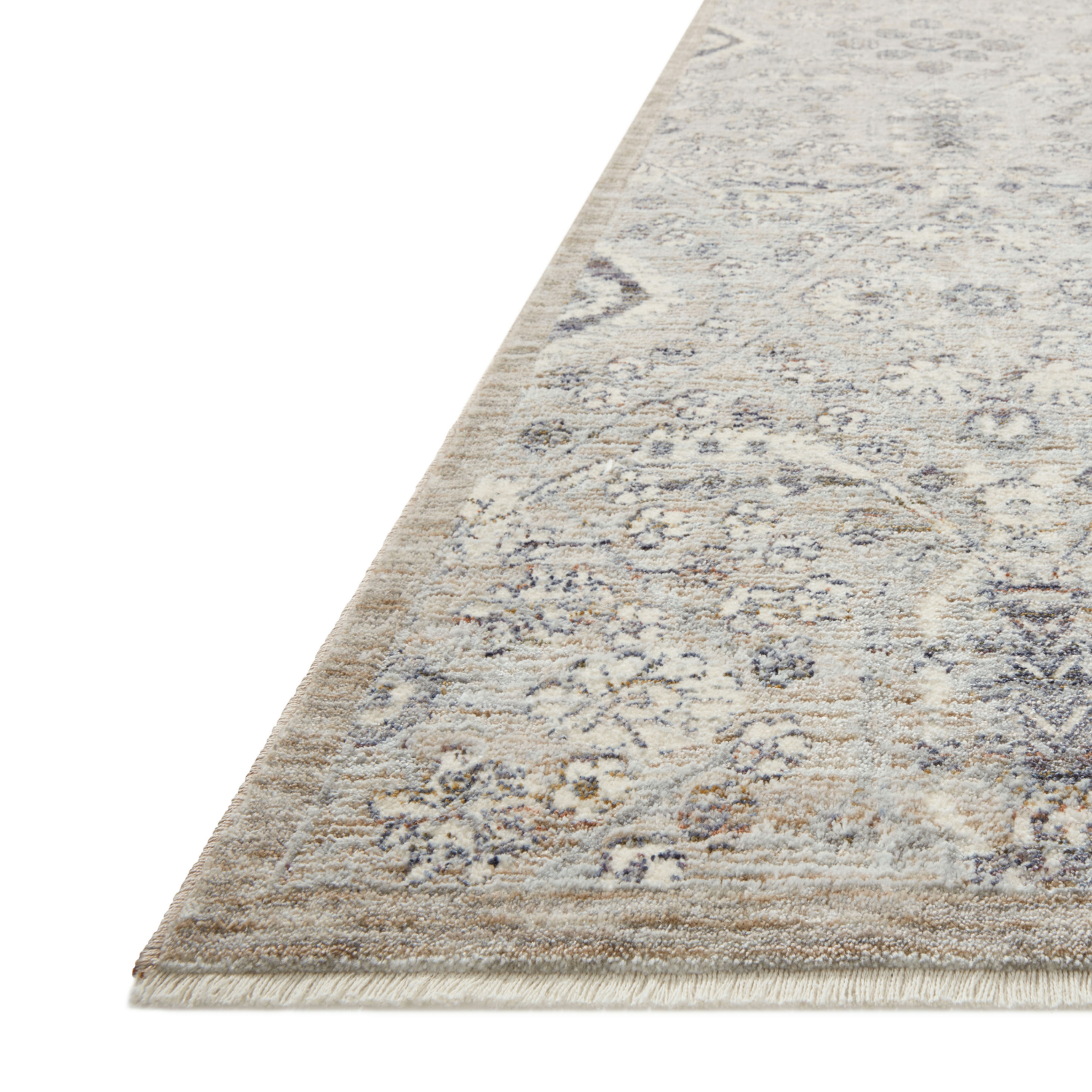 Amber Lewis x Loloi Zuma Silver/ Sky Rug