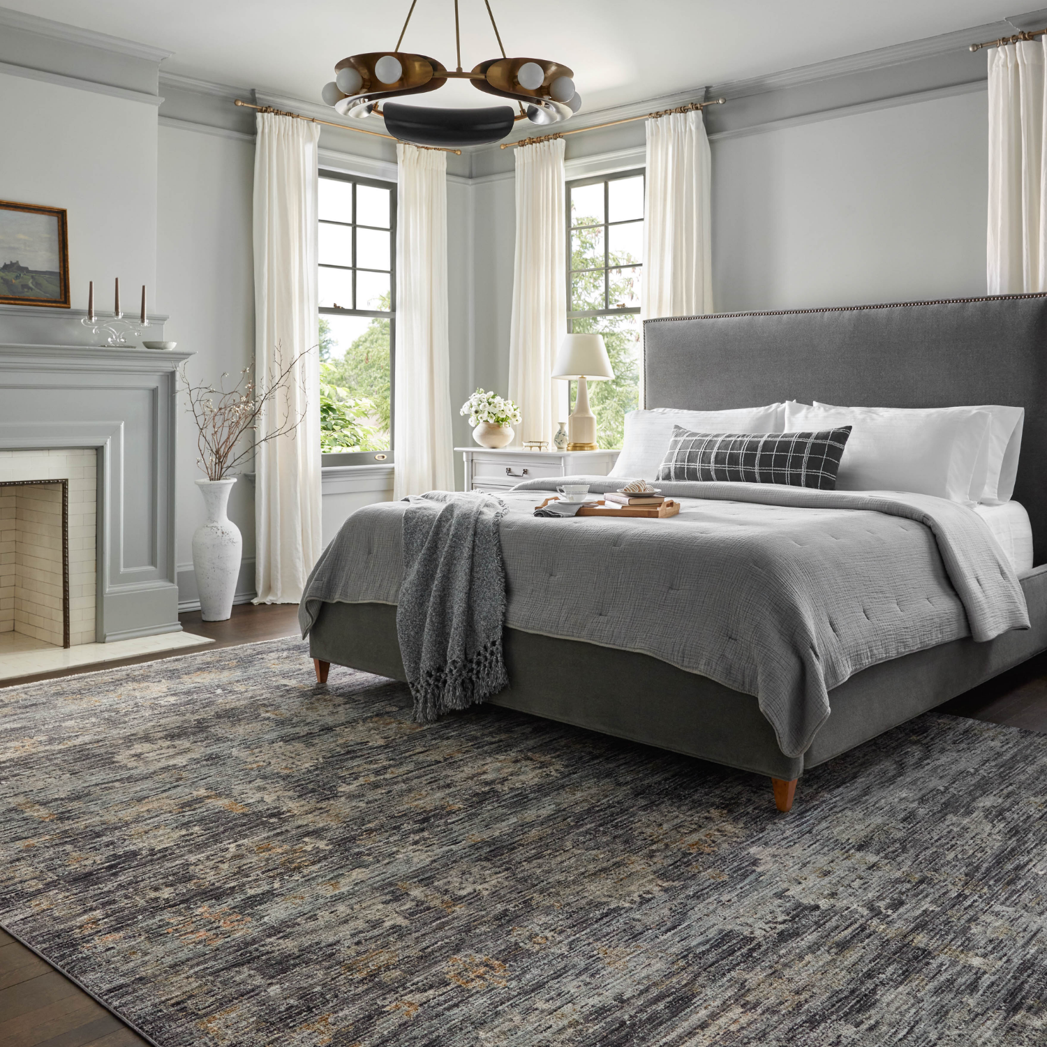 Jean Stoffer X Loloi Katherine Ink/ Jade Rug